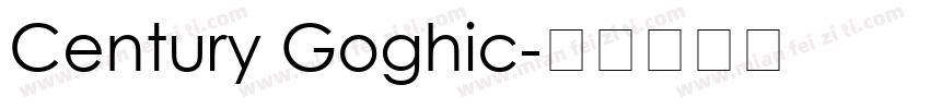 Century Goghic字体转换